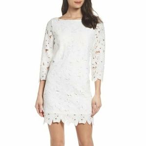 White Floral Lace Dress